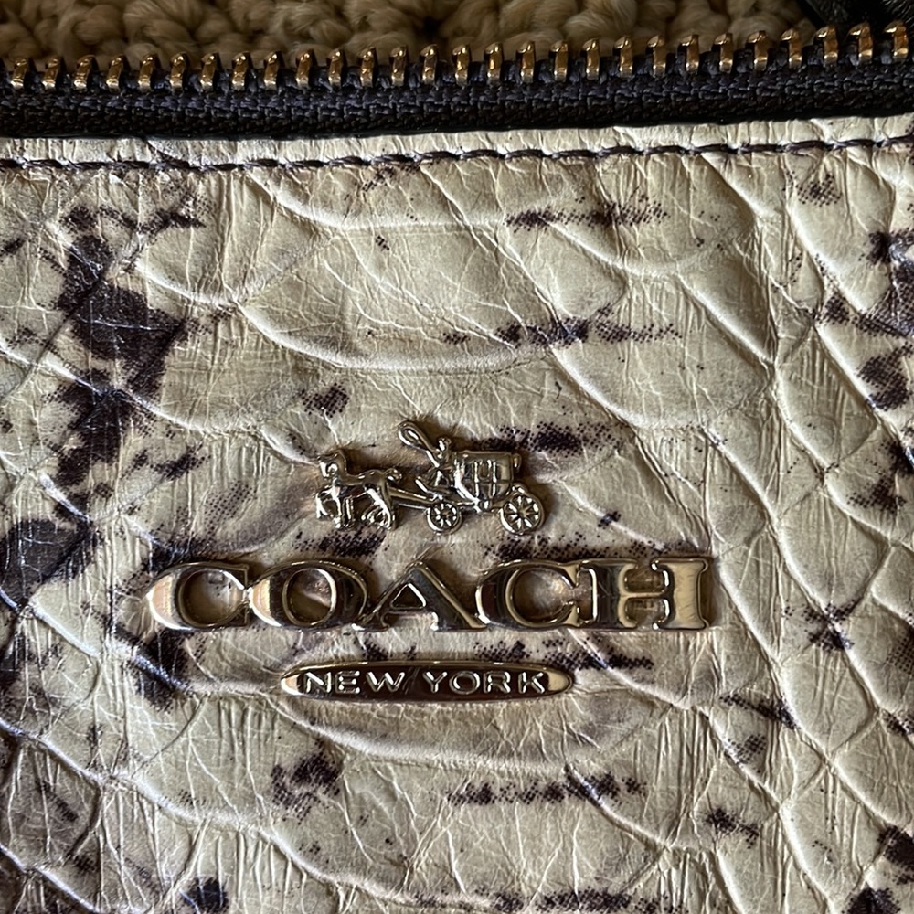 Coach Ava Python Leather Tote - Picture 2 of 9